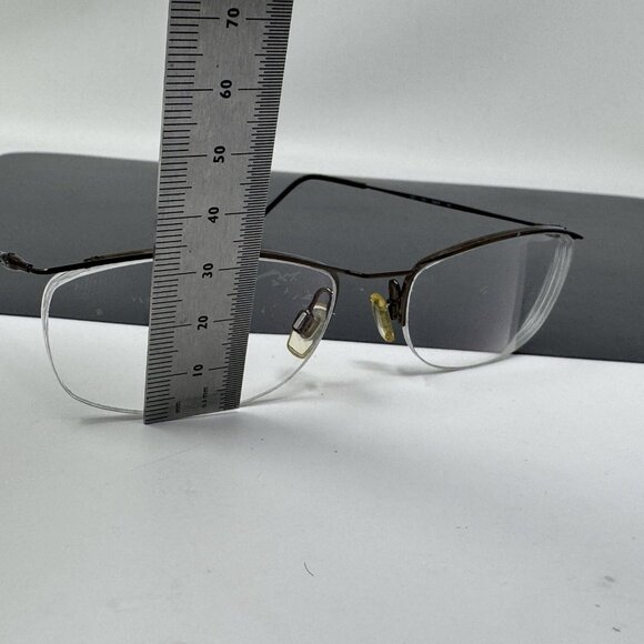 Giorgio Armani Eyeglasses 1063 1308 54-18-140 Made in Italy Minimal Half Rimless - Picture 10 of 11